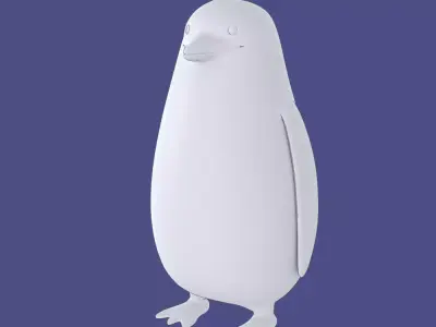 Hand Painted Penguin Free 3D model