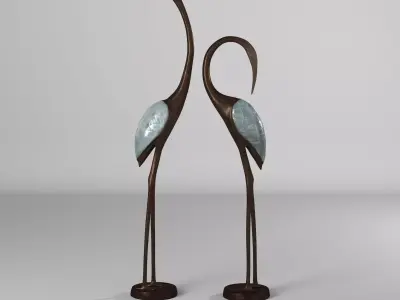 Sansbury Bird Figurine Set Animal 3D model purchase