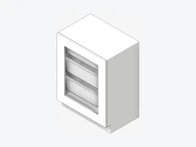 Storage Unit - Under Bench - Integral - Type 4 Low-poly 3D model