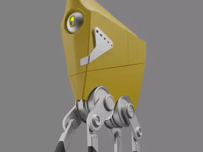 Robot Friend  Sci-Fi Companion Model 3D model