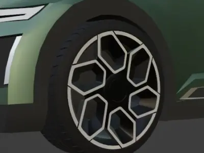 Concept car Rim Low-poly 3D model