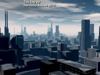 Models city of hamilton Free low-poly 3D model