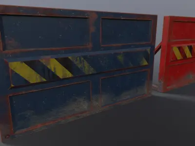 Mojo Barriers Low-poly 3D model