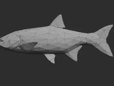 Low Poly Asp Low-poly 3D model