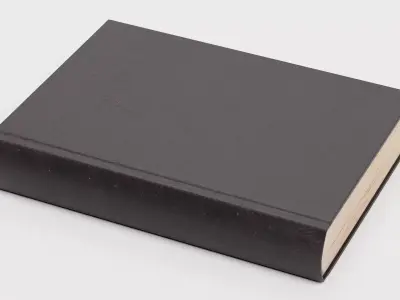 Blank Book V1 - Realistic Hardcover Aged Publication 3D model
