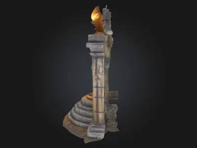 Knights Sanctuary  A Stronghold of Honor and Solitude 3D model