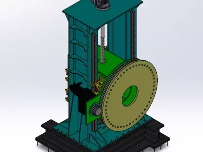 HEADSTOCK AND TAILSTOCK MANIPULATOR WITH ROBOTIC SLIDER 3D model