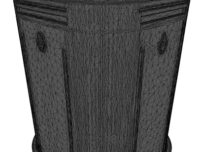 SciFi Hexagon Storage Container 3D model