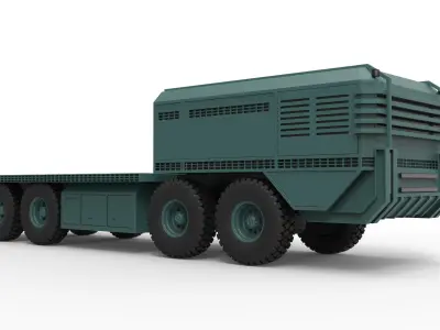 Truck container 3D model