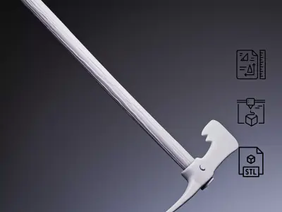 Pirate Boarding Axe RoZ 3D print model