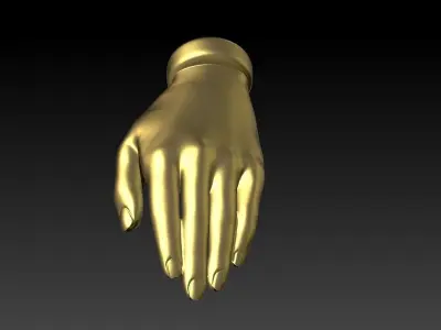 Elegance Lady Hand Charms Bracelet Antique Jewelry 3D print model
