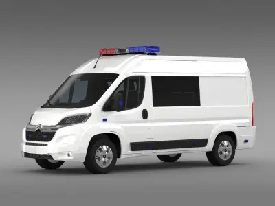 Citroen Relay Police 2017 3D model