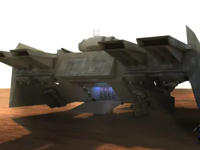 Spaceship aircraft 3D model