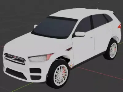 SUV Car  Low-poly 3D model