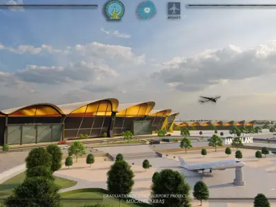 airport Low-poly 3D model