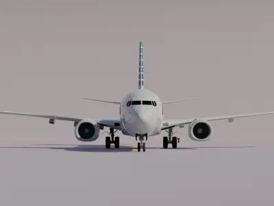 American Airlines Boeing 737-800 Free 3D model