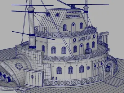 Sanjis Baratie - One Piece 3D model