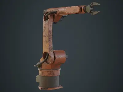 Industrial Robot 3C Low-poly 3D model