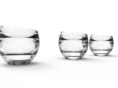 Glass wine  3D model