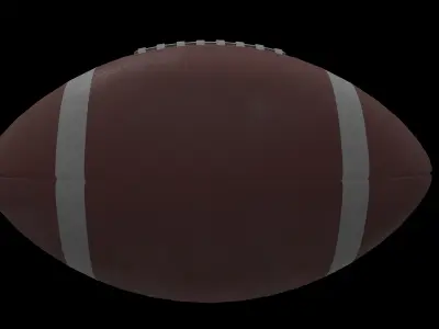 american football 3D model