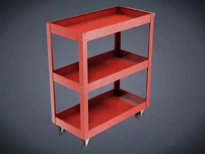 Tool Cart Low-poly 3D model purchase