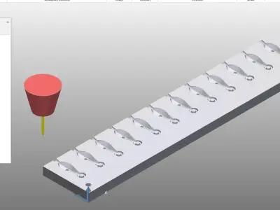mold lead fishing 3D model purchase
