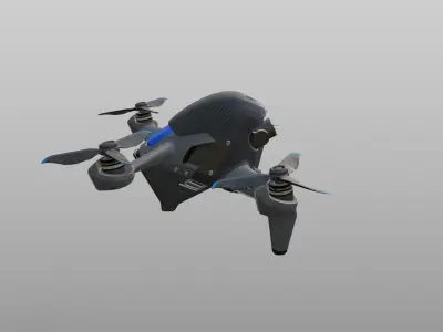 Carbon Fiber Drone 3D model