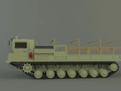 MT-T military vehicle 3D model