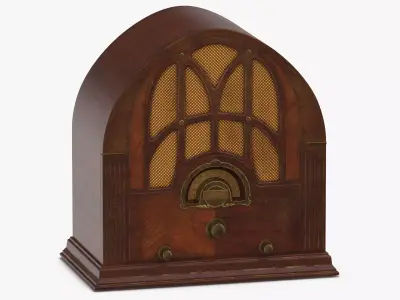 Antique Radio 01 3D model