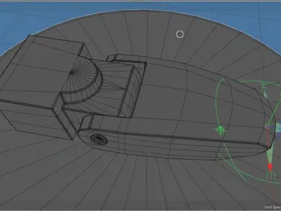 Industrial Metal Latch hard-surface 3D model