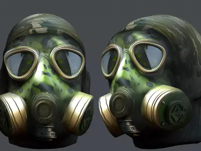 Helmet 3d model military combat Military scifi Low-poly 3D model Low-poly 3D model get