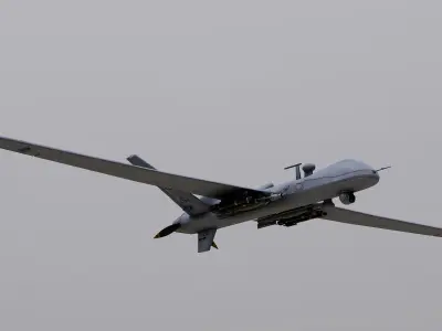 MQ-9-Reaper Low-poly 3D model