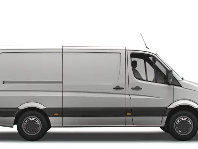Volkswagen Crafter Van L2H1 2016 3D model