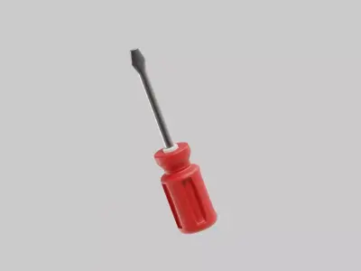 Screwdriver Low-poly 3D model buy