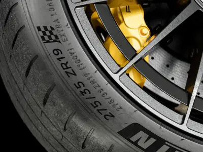 Michelin Pilot Sport 4S 275 35 ZR19 V2 TEX 3D model