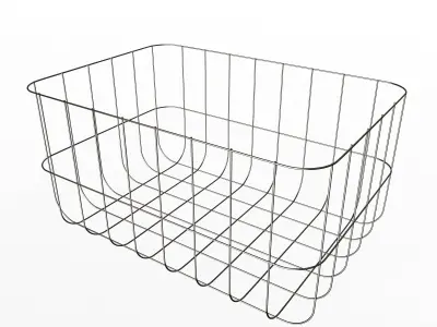 Basket wire Low-poly 3D model