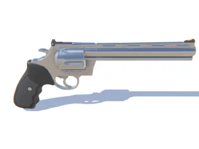 Colt Anaconda Revolver Low-poly 3D model