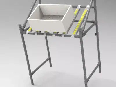 Tube racking 3D model