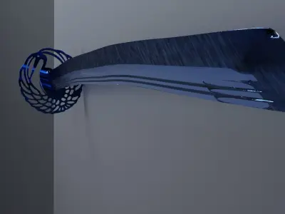 Blue Crane Katana Free low-poly 3D model