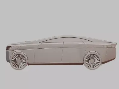 Sport Coupe Four Door Performance Sedan 3D Printable 3D print model