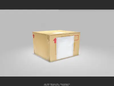 Box 05 Low-poly 3D model