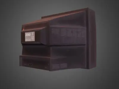Old Television Low-poly 3D model