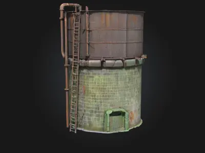 Water Tower Sentinel  Standing Tall Through Time 3D model