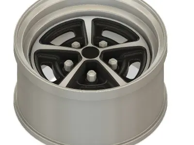 3d Printable Chevy SS vintage wheels - Hi poly 3D print model