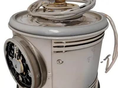 Steampunk Mechanical Timer Device 3D model