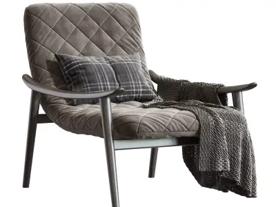 Fynn Saddle Armchair from Minotti 3D model