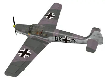messerschmitt bf108 Taifun 3D model get
