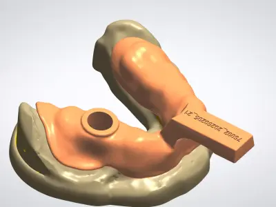 PORTE EMPREINTE INDIVIDUEL 3D model