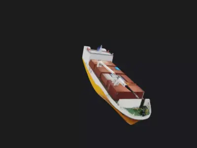 Cargo Vessel 3D Model 3D model