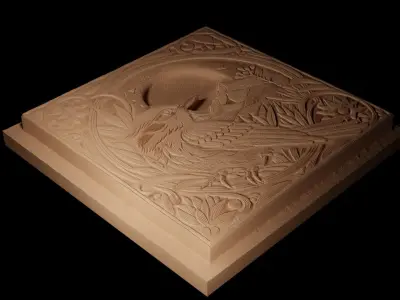 Chaparral CNC 3d Print High Relief Sand Casting 3D print model